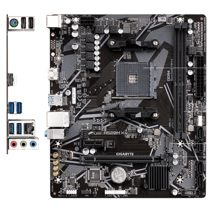 GIGABYTE A520M K V2