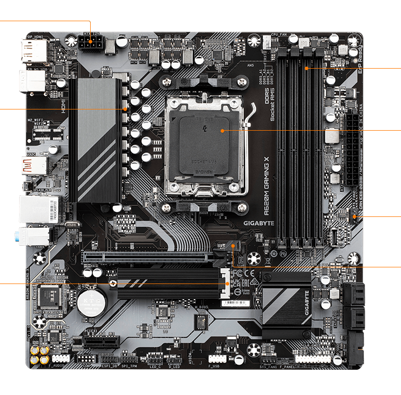 GIGABYTE A620M GAMING X