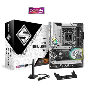 ASROCK B650E STEEL LEGEND WIFI AMD B650 Soket AM5 Wi-Fi 6E DDR5 6600Mhz (O.C)  M.2 ATX Anakart