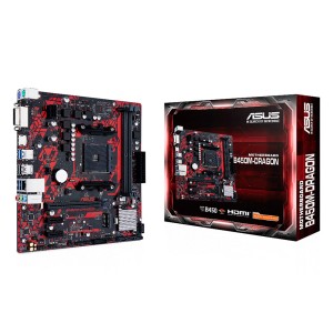 ASUS DRAGON B450M AMD B450 AM4 Soket DDR4 4400MHz (O.C.) M.2 mATX Anakart