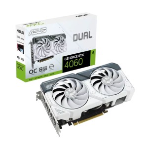 ASUS Dual GeForce 4060 White OC Edition 8GB GDDR6 GDDR6 128Bit DLSS3 NVIDIA Ekran Kartı