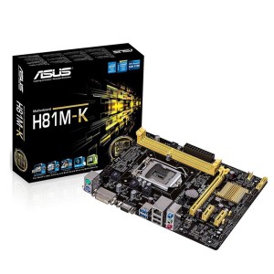 ASUS H81M-K Intel H81 Soket 1150 DDR3 1600MHz DVI&VGA Anakart