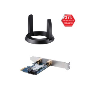 ASUS PCE-AC58BT 300 Mbps-1733 Mbps Dual Bant Kablosuz AC Bluetooth 5.0 PCI-E Kart