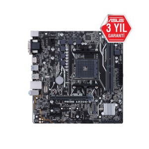 ASUS PRIME A320M-E AMD A320 Soket AM4 DDR4 3200MHz (O.C.)USB 3.1 mATX Anakart