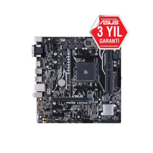 ASUS PRIME A320M-K AMD A320 Soket AM4 DDR4 3200MHz (O.C.) USB 3.1 Anakart