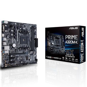 ASUS PRIME A320M-K AMD A320 Soket AM4 DDR4 3200MHz (O.C.) USB 3.1 Anakart