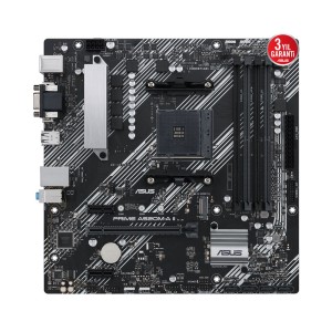 ASUS PRIME A520M-A II AMD A520 AM4  Soket DDR4 4800MHz (O.C.) M.2 mATX Anakart