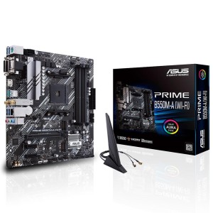 ASUS PRIME B550M-A (WI-FI) AMD B550 Soket AM4 DDR4 4800MHz (O.C) mATX Anakart