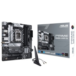 ASUS PRIME B660M-A WIFI D4 Intel B660 Soket 1700 DDR4 5333 (OC) WIFI 6 mATX anakart