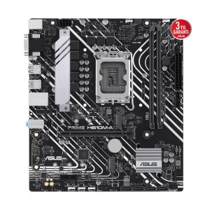 ASUS PRIME H610M-A-CSM Intel H610 LGA1700 DDR5 5600Mhz PCIe 4.0 2xM.2 mATX Anakart