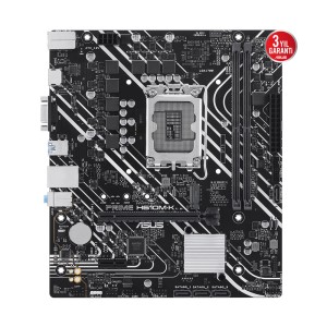 ASUS PRIME H610M K Intel H610 Soket LGA1700 DDR5 5600Mhz mATX Anakart