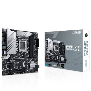 ASUS PRIME Z790M-PLUS D4 Intel Z790 Soket 1700 DDR4 5333MHz (O.C.) AURA RGB mATX Anakart