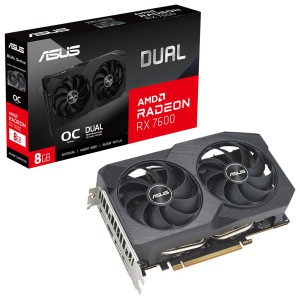 ASUS RADEON DUAL RX 7600 08G V2 8GB GDDR6 GAMING 128Bit AMD Ekran Kartı