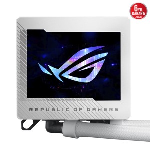 ASUS ROG RYUJIN III 240 ARGB OLED 3,5" Lcd Aura Sync RGB 120mm Fan Sıvı işlemci Soğutucusu -Beyaz