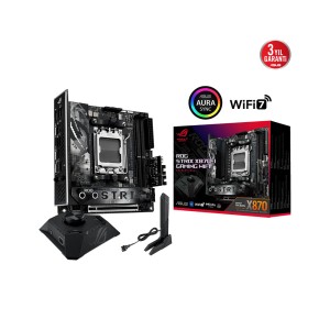 ASUS ROG STRIX X870-I GAMING WIFI AMD X870 Soket AM5 8400Mhz DDR5 WiFi 7 + BT AURA RGB Mini ITX Anakart