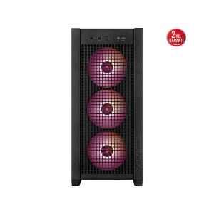 ASUS TUF Gaming GT302 ARGB 4x140mmARGB Fanlı Temperli Cam Mid Tower Siyah Gaming Kasa