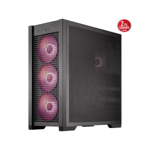 ASUS TUF Gaming GT302 ARGB 4x140mmARGB Fanlı Mesh Mid Tower Siyah Gaming Kasa