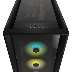 CORSAIR 5000X RGB Temperli Camlı  Mid-Tower ATX Siyah Gaming Kasa-CC-9011212-WW