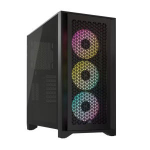 CORSAIR CC-9011240-WW iCUE 4000D RGB AIRFLOW 3xAF120 Mid-Tower Gaming Siyah Kasa