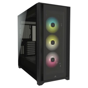 CORSAIR ICUE 4000X RGB TG CC-9020133-EU 750W Bronze Güç Kaynağı Mid-Tower Kasa