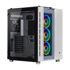 CORSAIR CRYSTAL Serisi 680X Temperli Cam 120mm RGB Fanlı Mid-Tower Beyaz Kasa