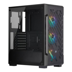 Corsair iCUE 220T RGB Airflow Temperli Camlı Mid Tower Siyah Gaming Kasa