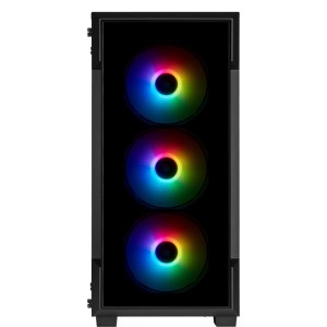 CORSAIR iCUE 220T Temperli Cam 120mm RGB Fanlı Mid-Tower Siyah Kasa