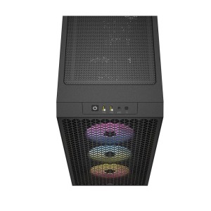 CORSAIR iCUE 3000D AIRFLOW RGB 750W Bronze Temperli Cam Mid-Tower Siyah Gaming Kasa-CC-9020161-EU