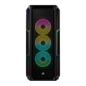 CORSAIR iCUE 5000T RGB CC-9011230-WW Temperli Camlı Mid-Tower ATX Siyah Bilgisayar Kasası