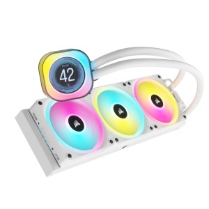 CORSAIR iCUE LINK H150i LCD Ekranlı RGB Fanlı 360mm Beyaz İşlemci Sıvı Soğutucusu-CW-9061010-WW