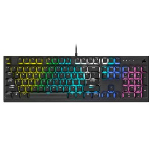 CORSAIR K60 RGB Pro Cherry Viola TR Q Mekanik Kablolu Siyah Gaming Klavye