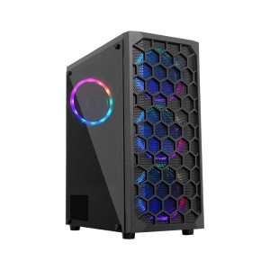 FRISBY FC-8955G 500W 3x120mm Rainbow Fanlı 	Mid Tower Gaming Kasa