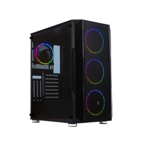 FRISBY FC-9435G 750W 80Plus Bronze Rainbow Fan Temperli Cam Mid-Tower Gaming Kasa