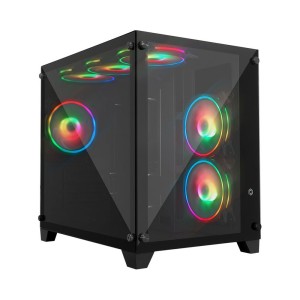 FRİSBY FC-9505G Phoenix 6x120mm RGB Fanlı Siyah Gaming Kasa