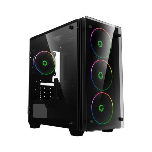 FRISBY GAMEMAX MINI STRATOS 650W 80Plus 4x120mm ARGB Fanlı Micro-ATX Gaming Kasa