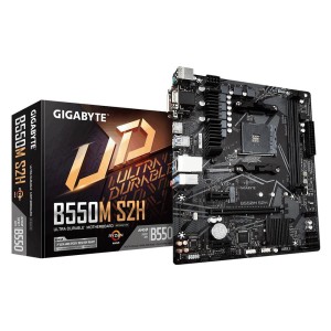 GIGABYTE B550M S2H AMD B550 Soket AM4 DDR4 5100MHz (O.C.) M.2 mATX Anakart