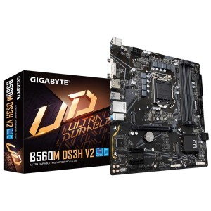 GIGABYTE B560M DS3H V2 Intel B560 Soket 1200 DDR4 5333MHz (O.C.) mATX Anakart