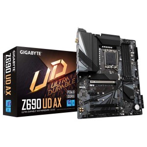 GIGABYTE Z690 UD AX Intel Z690 Soket 1700 DDR5 6000MHz (O.C.) ATX Anakart