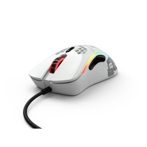 Glorious  Model D Minus 12000DPI Parlak Beyaz RGB Kablolu Gaming Mouse