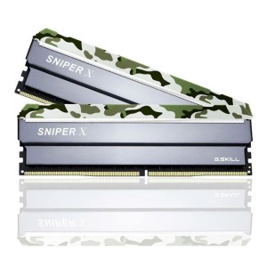 GSKILL 16GB (2x8GB) SniperX Yeşil Kamuflaj DDR4 3200MHz CL16 1.35V Dual Kit Ram