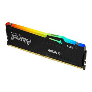 Kingston Fury Beast RGB 16GB (1x16) DDR5 4800MHZ Siyah CL38 PC Ram-(KF548C38BBA-16)