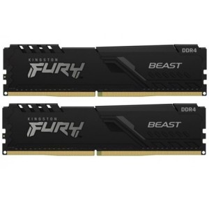 Kingston Fury Beast 16GB (2x8GB) DDR4 3200MHZ Dual Kit CL16 RAM-(KF432C16BBK2/16) 