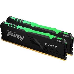 Kingston Fury Beast RGB (KF436C17BBAK2/16) 16GB (2 x 8GB )  DDR4 3600MHZ CL17 PC RAM