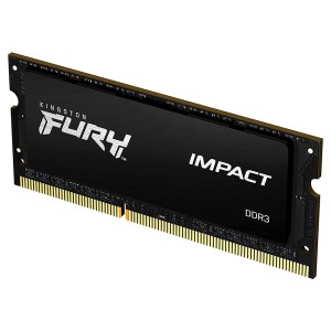 Kingston Fury Impact ( KF316LS9IB/8) 8GB (1x8) DDR3 1600MHz Siyah CL19 Notebook Ram