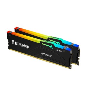 Kingston Beast RGB 16GB (2x8GB) DDR5 5600MHZ CL36 Siyah Ram-KF556C36BBEAK2-16TR