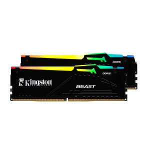 Kingston Beast RGB 32GB (2x16GB) DDR5 5600MHZ CL36 Siyah Ram-KF556C36BBEAK2-32TR