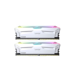 Lexar ARES RGB (2x16) 32GB DDR5 6400MHz Siyah CL32 Beyaz PC Ram-LD5EU016G-R6400GDWA