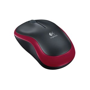 LOGITECH M185 Kablosuz Kırmızı-Siyah Mouse