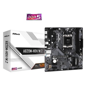 ASROCK A620M-HDV/M2 AMD A620 Soket AM5 DDR5 6400MHz (OC) mATX Anakart