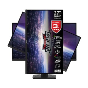 MSI 27 G274QPX 240HZ 1MS  2560x1440 (WQHD) 16:9 Flat Rapid IPS G-SYNC Gaming Monitör